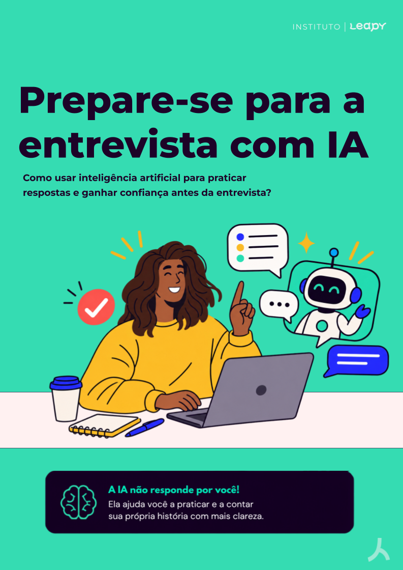 Capa do Ebook: Prepare-se para a entrevista com IA